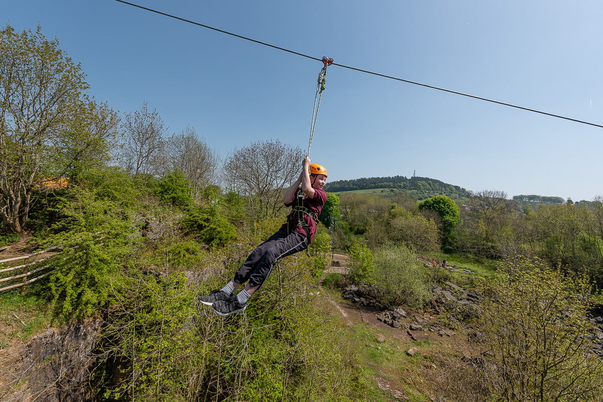 Guests can expect to reach up to 40mph on our new Zip Wire!
